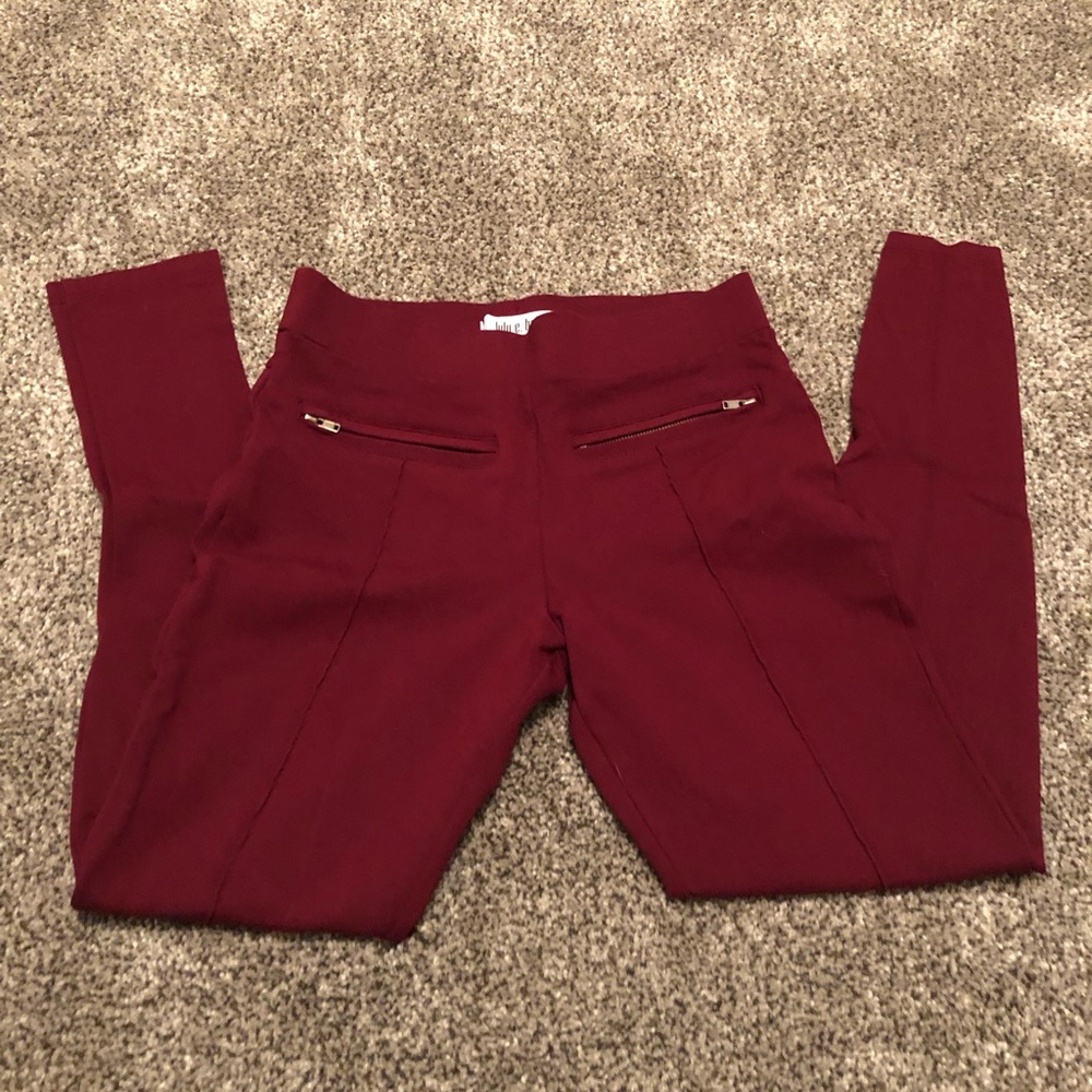 LuLu E Bebe Maroon Dress Legging